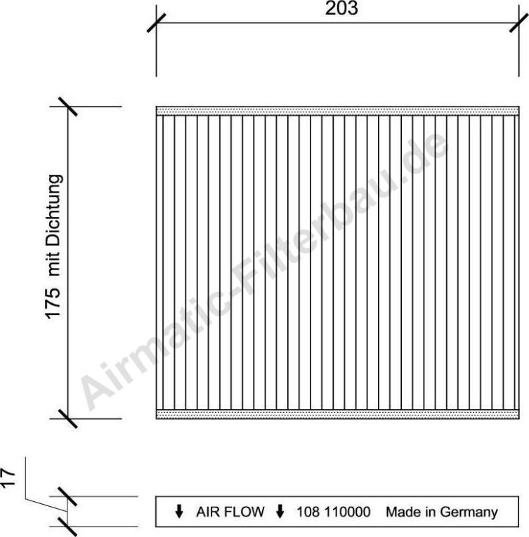 Airmatic IF0108 - Filter, interior air www.autospares.lv