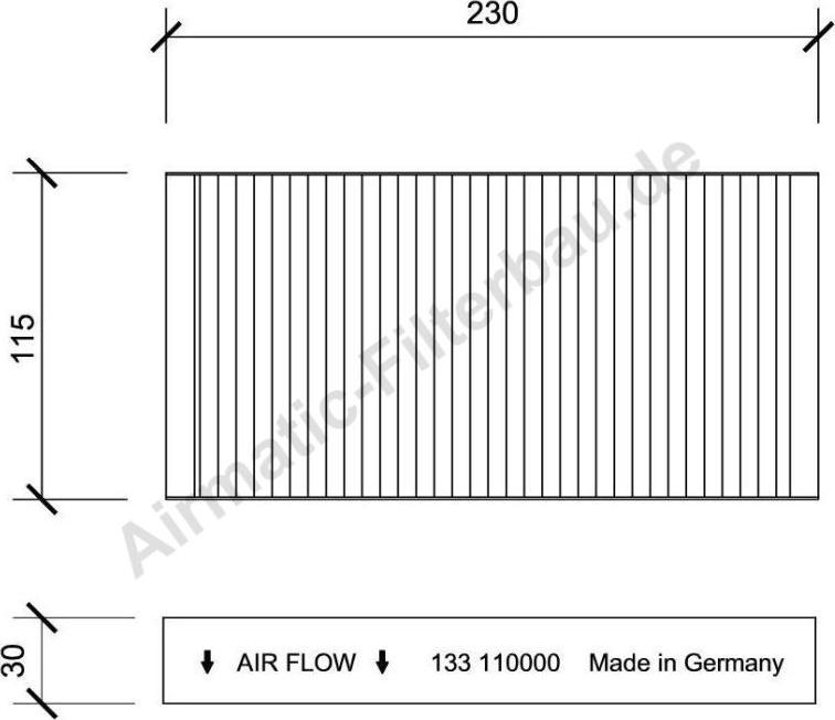 Airmatic IF0133 - Filtrs, Salona telpas gaiss www.autospares.lv