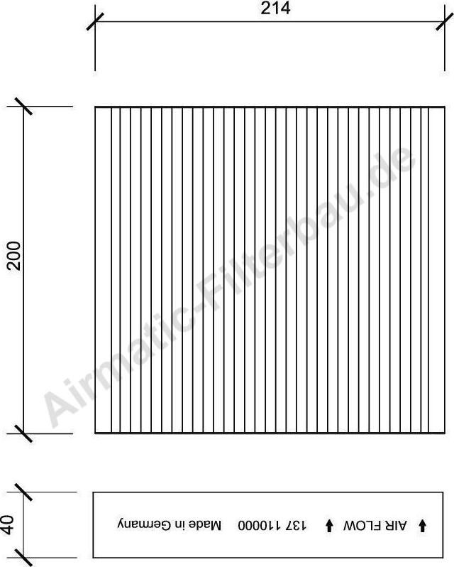 Airmatic IF0137 - Фильтр воздуха в салоне www.autospares.lv