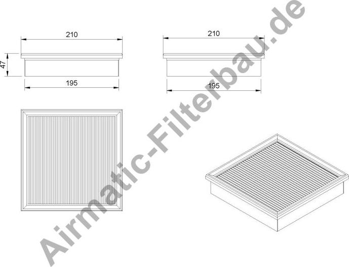 Airmatic IF0801 - Filtrs, Salona telpas gaiss autospares.lv