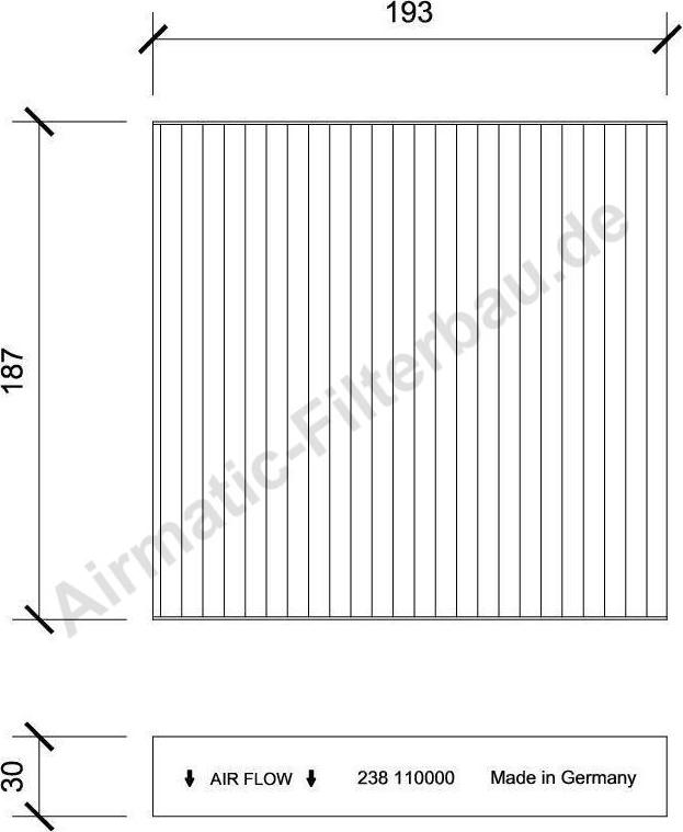 Airmatic IF0238 - Filter, interior air www.autospares.lv