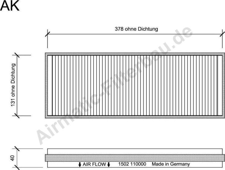 Airmatic IF1502 - Filtrs, Salona telpas gaiss www.autospares.lv