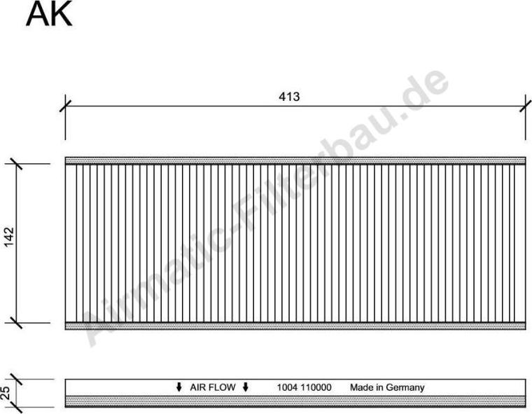 Airmatic IF1004 - Filtrs, Salona telpas gaiss www.autospares.lv