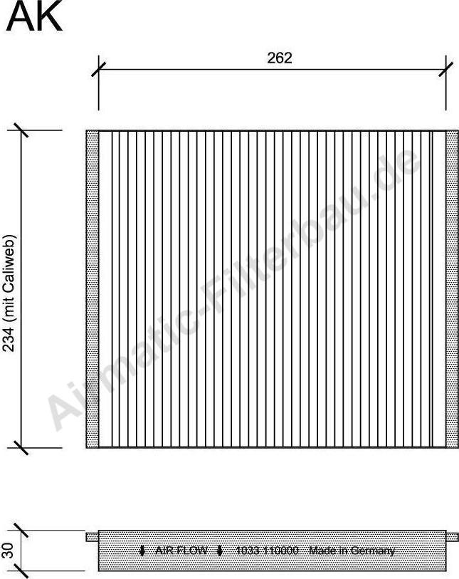 Airmatic IF1033 - Filtrs, Salona telpas gaiss www.autospares.lv