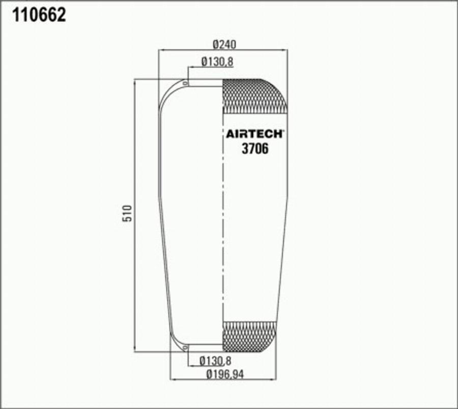 Airtech 3706 - Pneimoatsperes spilvens, Pneimopiekare www.autospares.lv