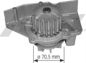 Airtex 1579 - Водяной насос www.autospares.lv