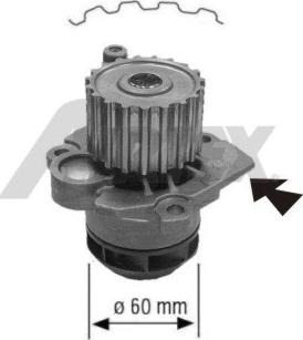 Airtex 1671 - Водяной насос www.autospares.lv