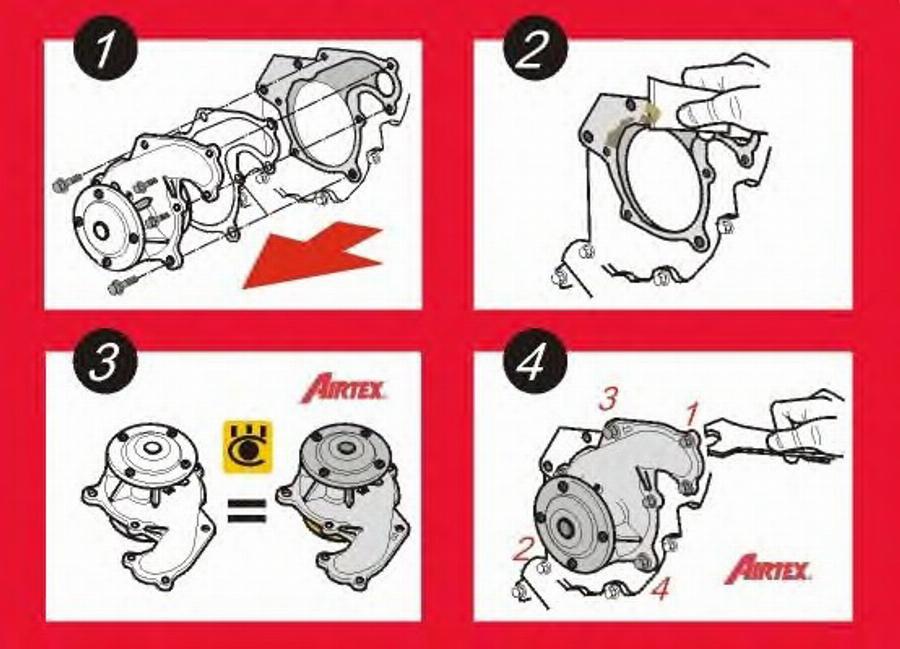 Airtex 1140 - Водяной насос www.autospares.lv