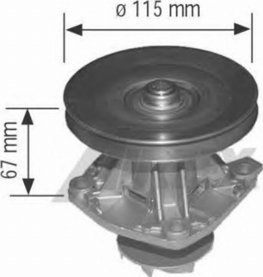 Airtex 1205-1 - Ūdenssūknis www.autospares.lv