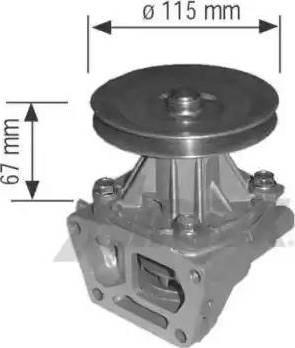 Airtex 1288 - Ūdenssūknis www.autospares.lv