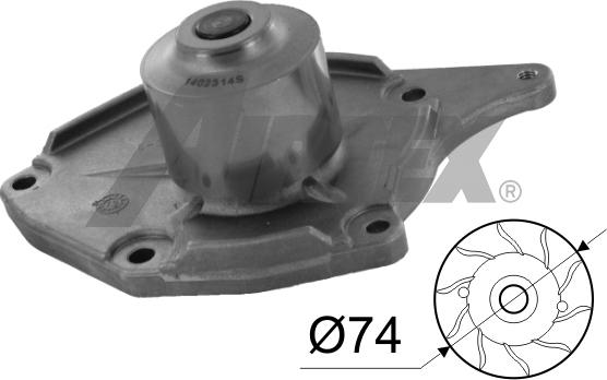 Airtex 1746 - Water Pump www.autospares.lv