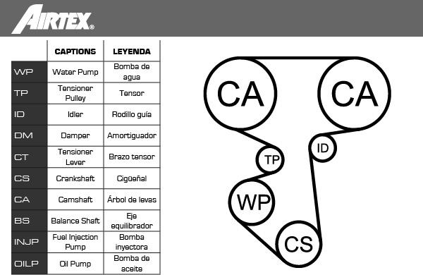 Airtex WPK-185701 - Water Pump & Timing Belt Set www.autospares.lv