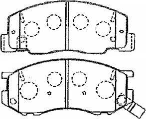 AISIN A1N096 - Bremžu uzliku kompl., Disku bremzes www.autospares.lv