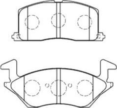 Aisin A1N043 - Тормозные колодки, дисковые, комплект www.autospares.lv