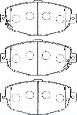 Aisin A1N054 - Тормозные колодки, дисковые, комплект www.autospares.lv