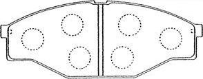 Aisin A1N063 - Brake Pad Set, disc brake www.autospares.lv