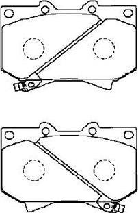 Aisin A1N013 - Brake Pad Set, disc brake www.autospares.lv