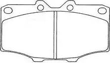 Aisin A1N017 - Brake Pad Set, disc brake www.autospares.lv