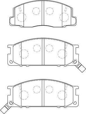 Aisin A1N083 - Тормозные колодки, дисковые, комплект www.autospares.lv