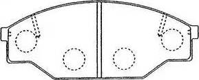 Aisin A1N036 - Brake Pad Set, disc brake www.autospares.lv