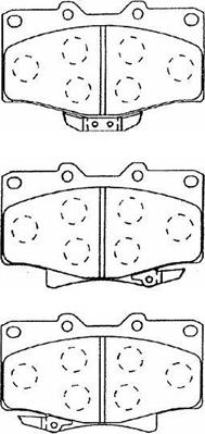 Aisin A1N026 - Bremžu uzliku kompl., Disku bremzes www.autospares.lv