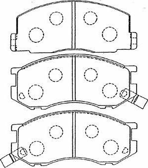 Aisin A1N078 - Brake Pad Set, disc brake www.autospares.lv