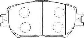 Aisin A1N073 - Brake Pad Set, disc brake www.autospares.lv