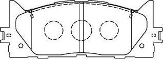 Aisin A1N154 - Bremžu uzliku kompl., Disku bremzes www.autospares.lv