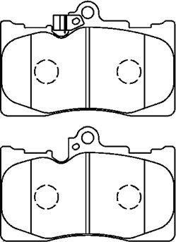 Aisin A1N166 - Bremžu uzliku kompl., Disku bremzes www.autospares.lv