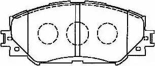 Aisin A1N128 - Brake Pad Set, disc brake www.autospares.lv