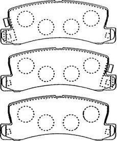 BOSCH 461136 - Brake Pad Set, disc brake www.autospares.lv