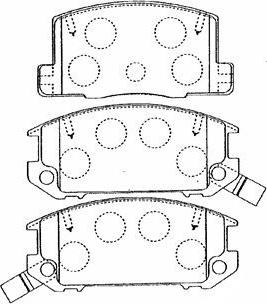 Aisin A2N044 - Тормозные колодки, дисковые, комплект www.autospares.lv