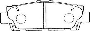 Aisin A2N042 - Brake Pad Set, disc brake www.autospares.lv