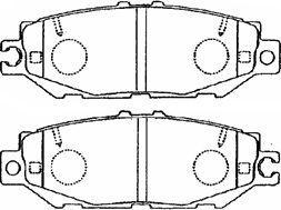 Aisin A2N058 - Bremžu uzliku kompl., Disku bremzes www.autospares.lv