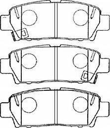 Aisin A2N057 - Тормозные колодки, дисковые, комплект www.autospares.lv