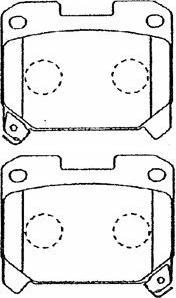 Aisin A2N027 - Brake Pad Set, disc brake www.autospares.lv