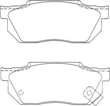 BENDIX 572238 - Brake Pad Set, disc brake www.autospares.lv