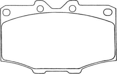 Aisin ASN-60 - Brake Pad Set, disc brake www.autospares.lv