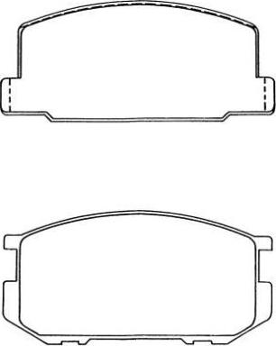 Aisin ASN-67 - Brake Pad Set, disc brake www.autospares.lv