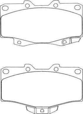 Aisin ASN-199 - Brake Pad Set, disc brake www.autospares.lv