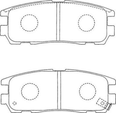 Aisin AS-N149 - Bremžu uzliku kompl., Disku bremzes www.autospares.lv