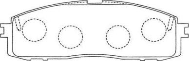 Aisin ASN-146 - Brake Pad Set, disc brake www.autospares.lv