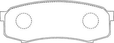 Aisin AS-N147 - Brake Pad Set, disc brake www.autospares.lv