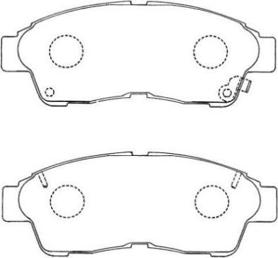 Aisin ASN-154 - Bremžu uzliku kompl., Disku bremzes autospares.lv