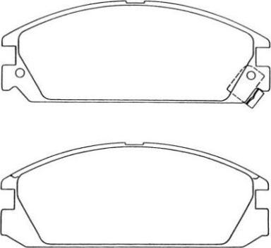 Aisin ASN-155 - Тормозные колодки, дисковые, комплект www.autospares.lv