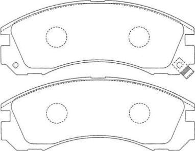 Aisin ASN-151 - Brake Pad Set, disc brake www.autospares.lv