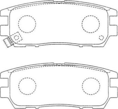 Aisin ASN-152 - Brake Pad Set, disc brake www.autospares.lv