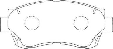 Aisin ASN-157 - Brake Pad Set, disc brake www.autospares.lv