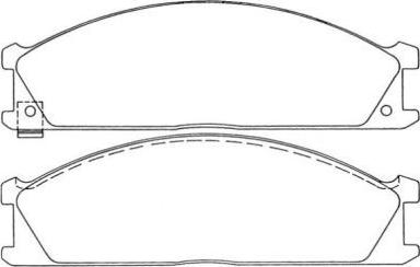 Aisin ASN-167 - Brake Pad Set, disc brake www.autospares.lv