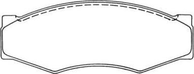 Aisin ASN-118 - Brake Pad Set, disc brake www.autospares.lv